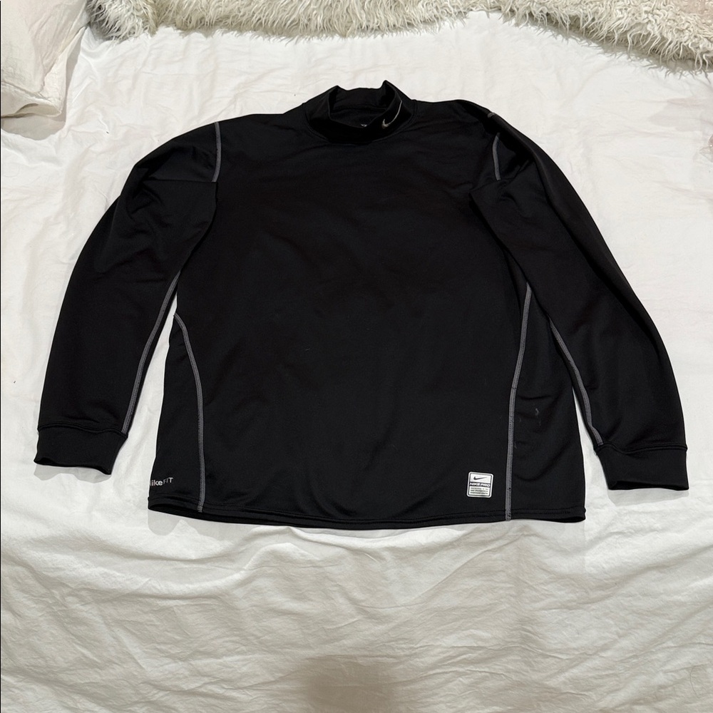 Nike Pro Black Long Sleeve Athletic Shirt